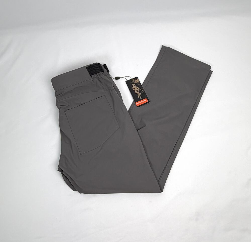 FREE SOLDIER Mens 32x30 Gray Tactical Cargo Hiking Pants Stretch Belt NWT
